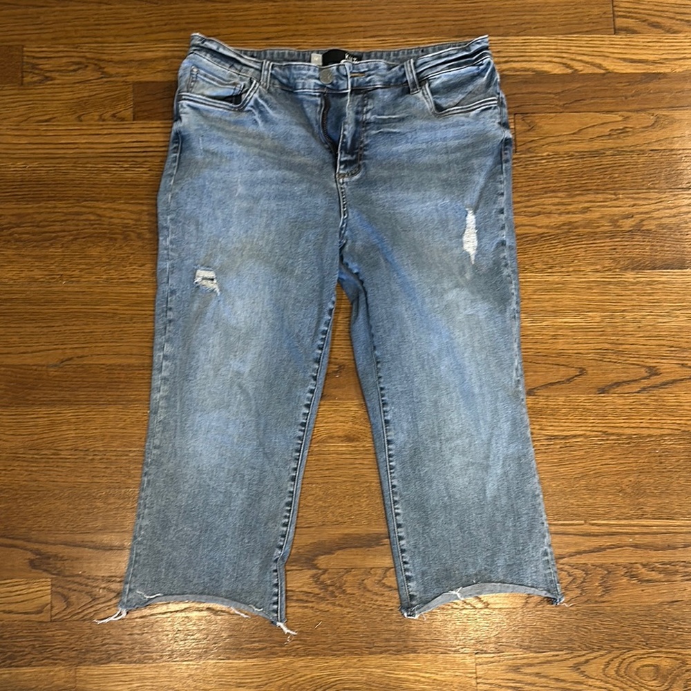 Women's Blue Distressed Jeans